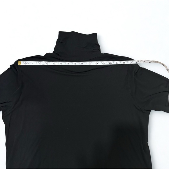 Eileen Fisher Black Turtleneck Long Sleeve Size L 100% Silk Mélange Turtleneck - Picture 8 of 10